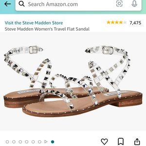 Steve Madden clear studded sandal
